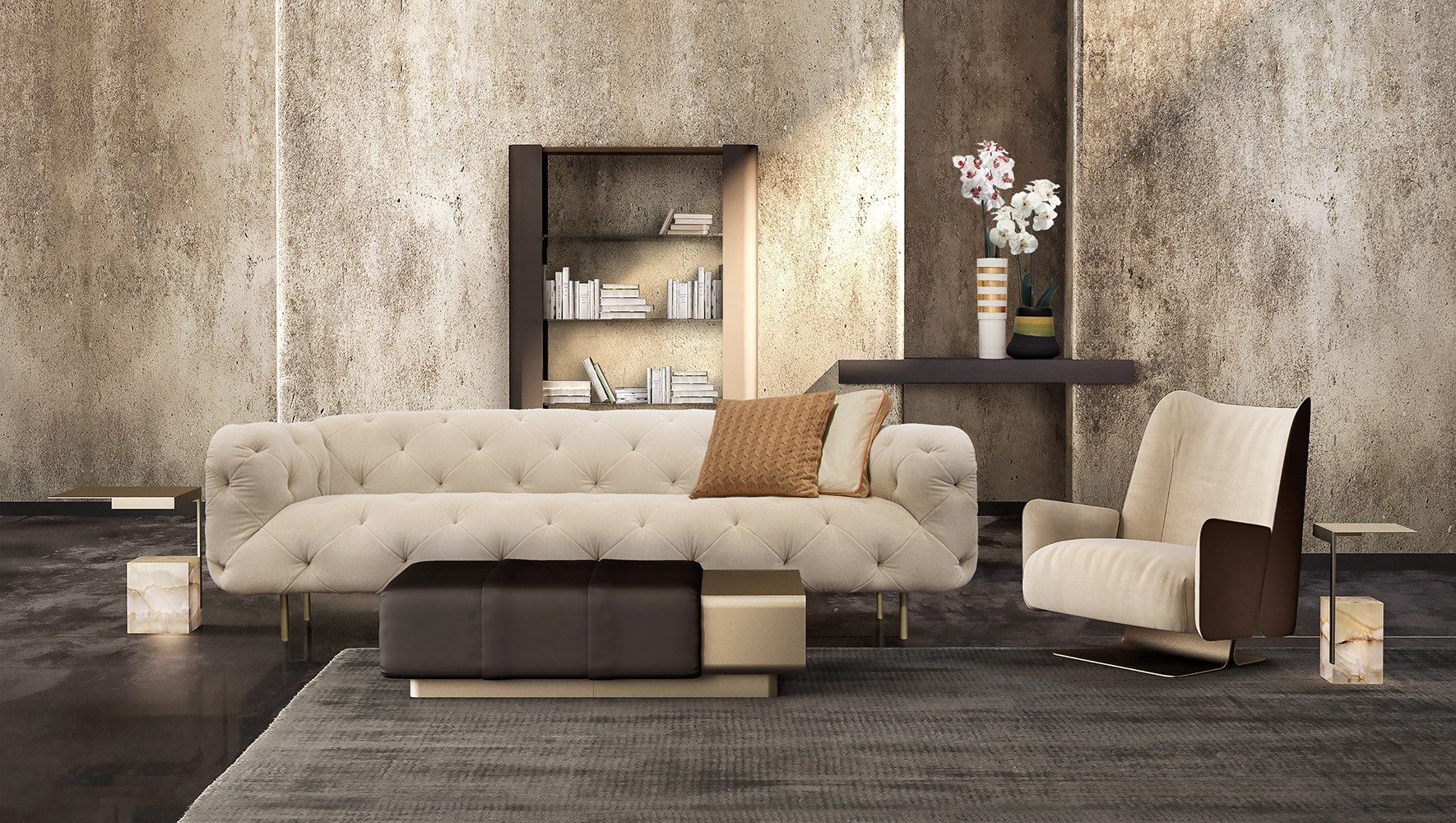 Квадратный металлический журнальный столик Formitalia TAG ARCH-00039257 - Вид №9