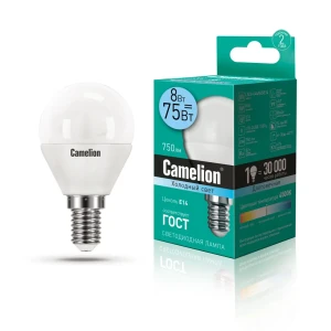 Светодиодная лампа Camelion LED8-G45/845/E14 12393