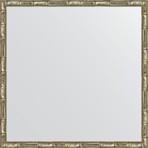 BY 0608 Зеркало в багетной раме - серебряный бамбук 24 mm EVOFORM Definite