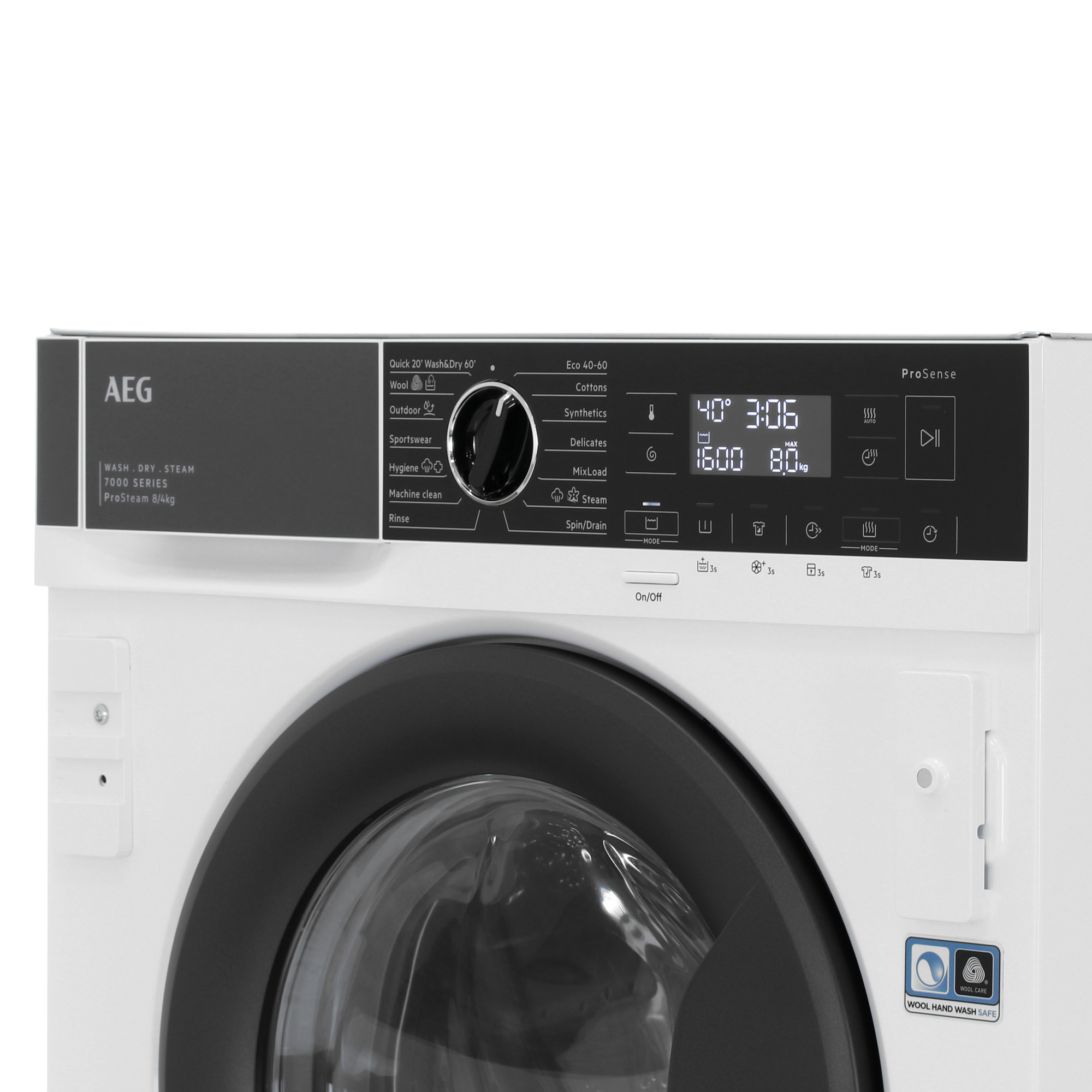 9136689 Встраиваемая стирально-сушильная машина AEG L7WBE68SI STDN-0147523 - Вид №3