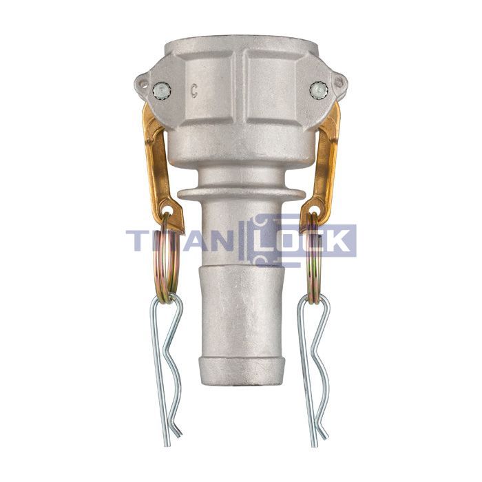 Камлок алюминиевый тип С, розетка с хвостовиком 2 1/2", TL250CAL TITAN LOCK 