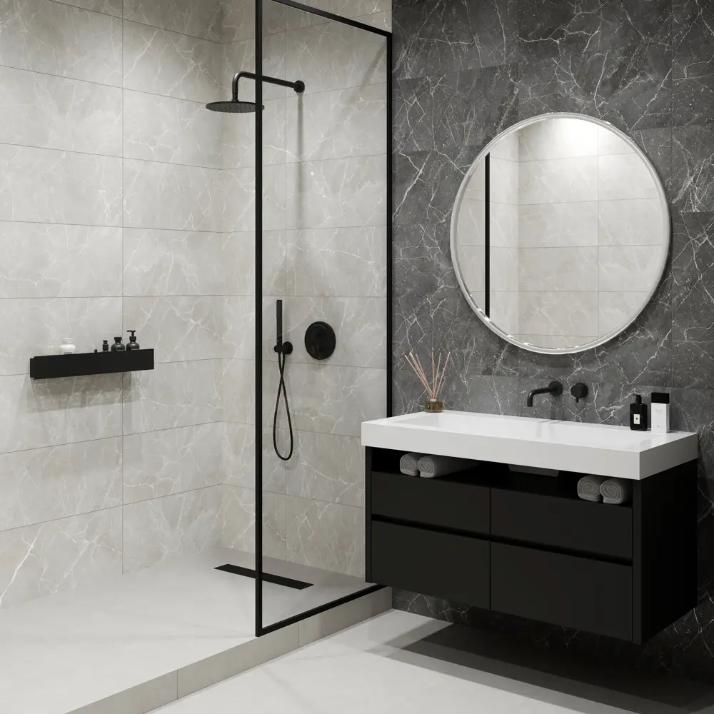 Глазурованный керамогранит LB Ceramics Эпоха 30x60.3 см 1.44 м² матовый цвет темно-серый STLM-2010478 - Вид №4