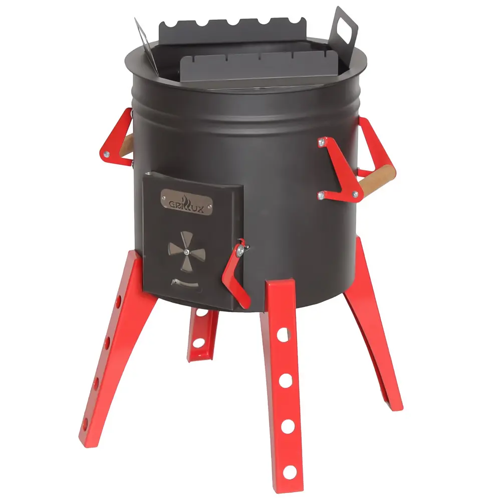 Печь-мангал для казана, толщина стали 2 мм, термокраска Santreyd STLM-2061725 - Вид №11