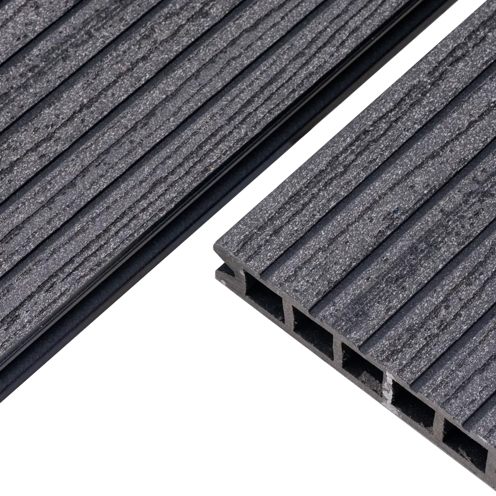 Террасная доска ДПК MultiDeck цвет Черный 3000x150x27 мм. Вельвет 0.45 м² МУЛЬТИДЕК STLM-2005837 - Вид №7