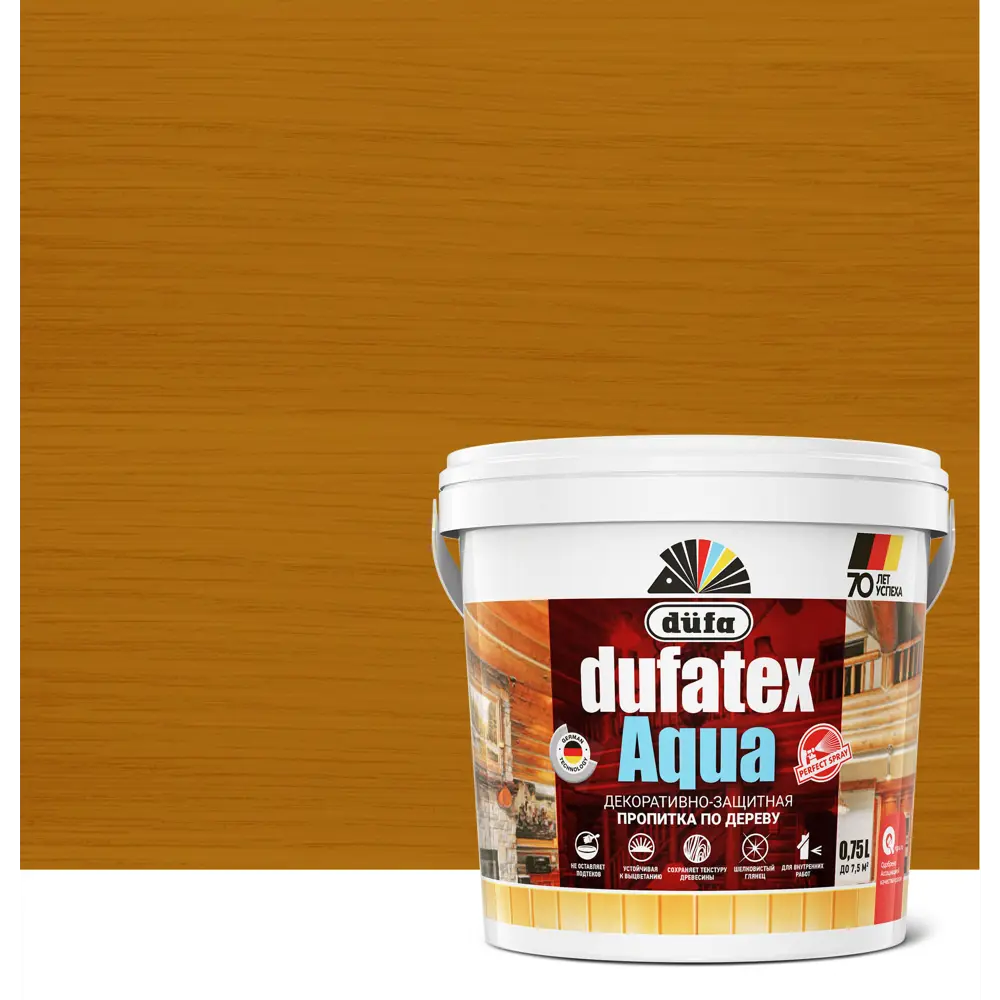 Dufa Пропитка для дерева Dufatex Aqua цвета Сосна 0.75 л 12352409 STLM-0001937
