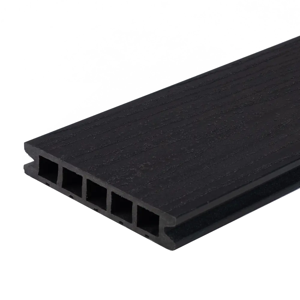 Террасная доска ДПК MultiDeck цвет Черный 3000x150x27 мм. Вельвет 0.45 м² МУЛЬТИДЕК STLM-2005837 - Вид №1