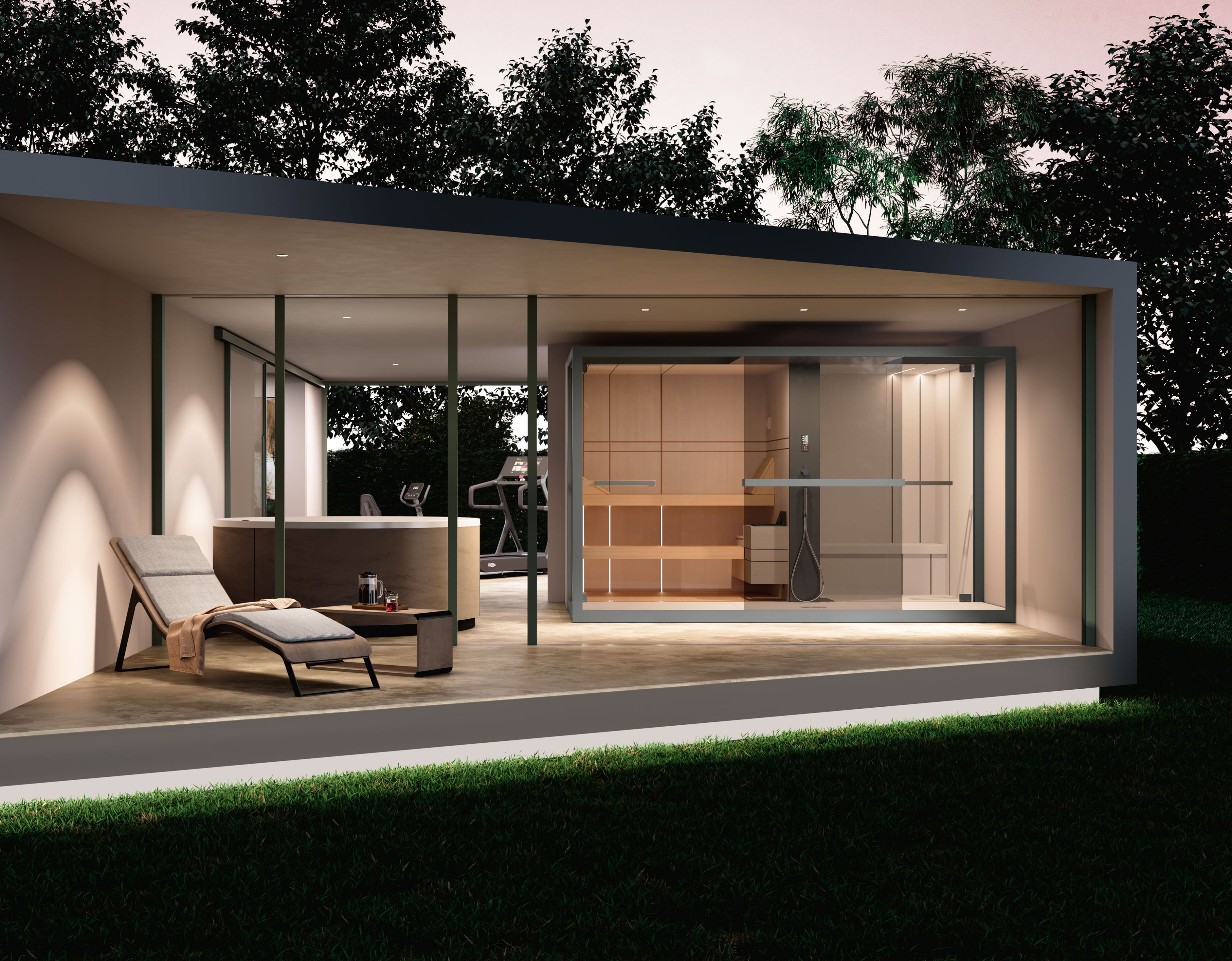 Сауна / турецкая баня / патио с душем Novellini Celsius ARCH-00093873 - Вид №1