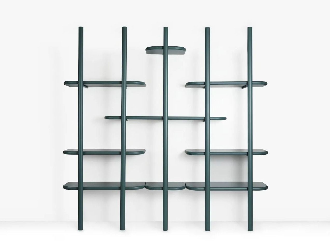 Стальной и деревянный настенный книжный шкаф Saba Italia Anam ARCH-00040334