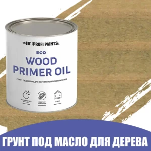 91314592 Грунт под масло для дерева ProfiPaints ECO Wood Primer Oil цвет папоротник 0.9 л STLM-1438515