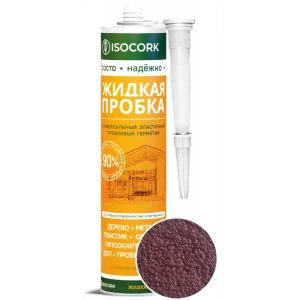 Герметик жидкая пробка Isocork универсальный цвет орех 07С 0.31 л