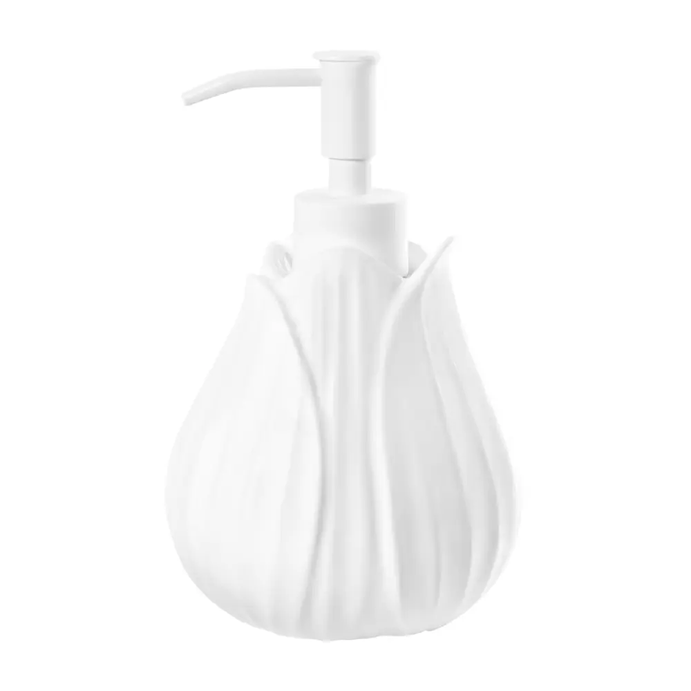 Дозатор для жидкого мыла Fleur цвет белый MOROSHKA STLM-2211580