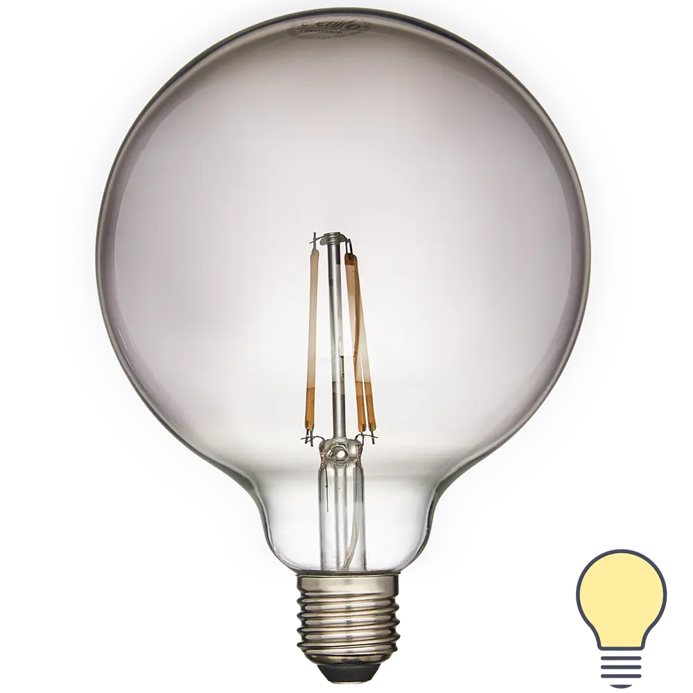 Лампа умная светодиодная Osram Smart Plus E27 220-240 В 6 Вт шар большой тонированная 600 лм, теплый белый свет LEDVANCE STLM-2060397