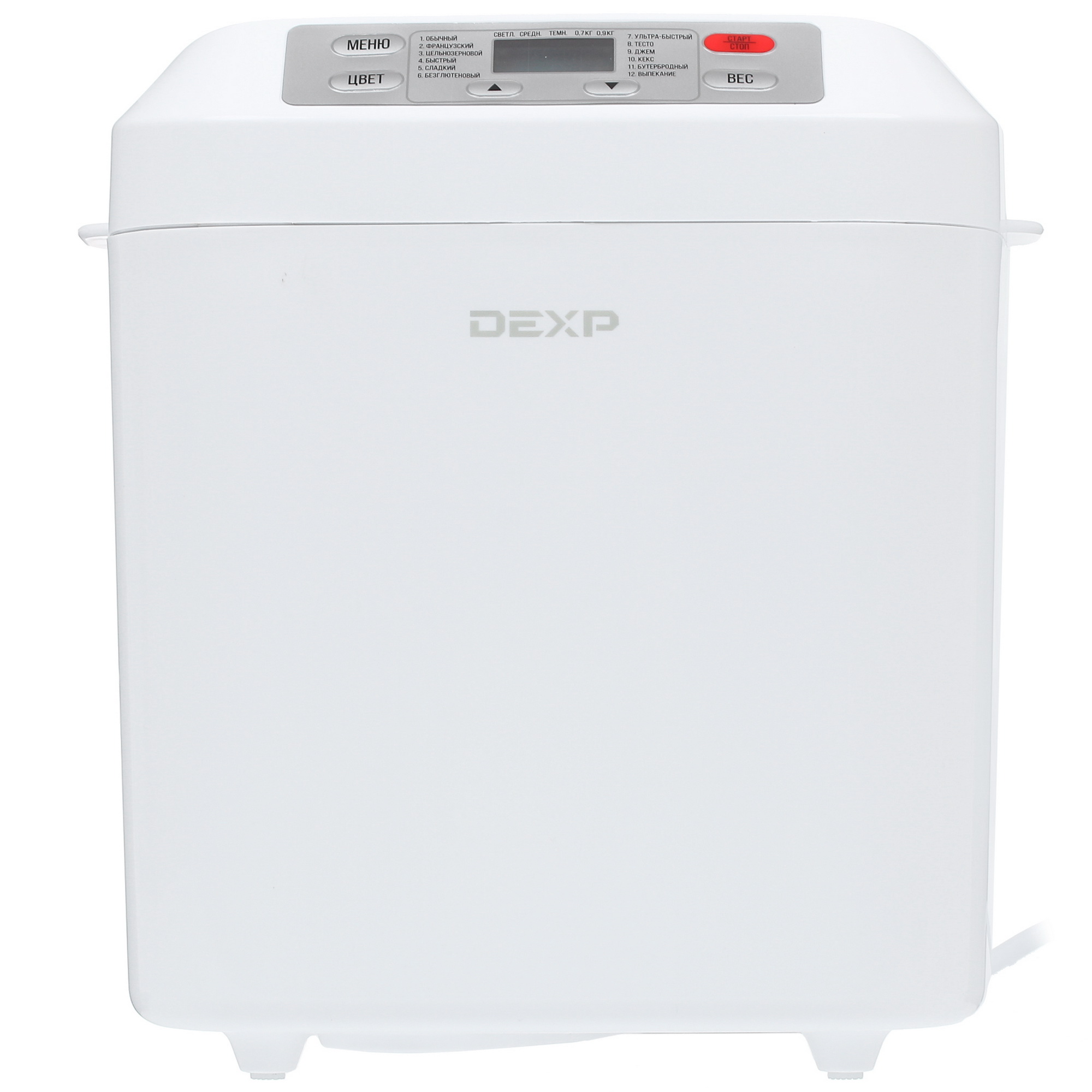 1218412 Хлебопечь DEXP BRM-1333 белый STDN-0027515 - Вид №1