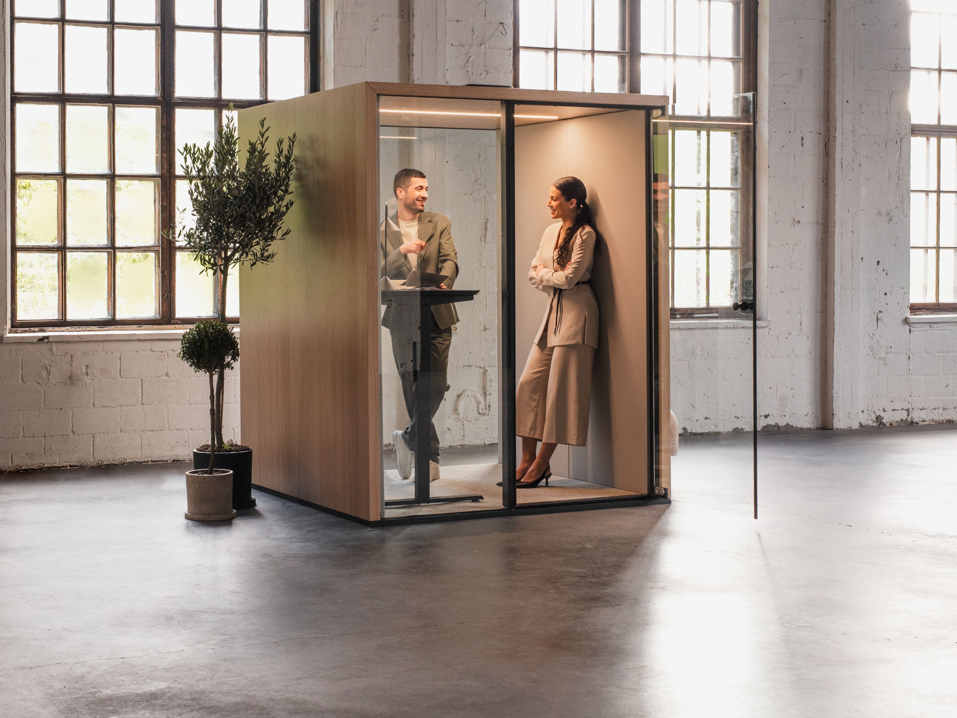 Одноместная акустическая офисная кабина со встроенным освещением Taiga Concept Lohko Picea ARCH-00100066 - Вид №5