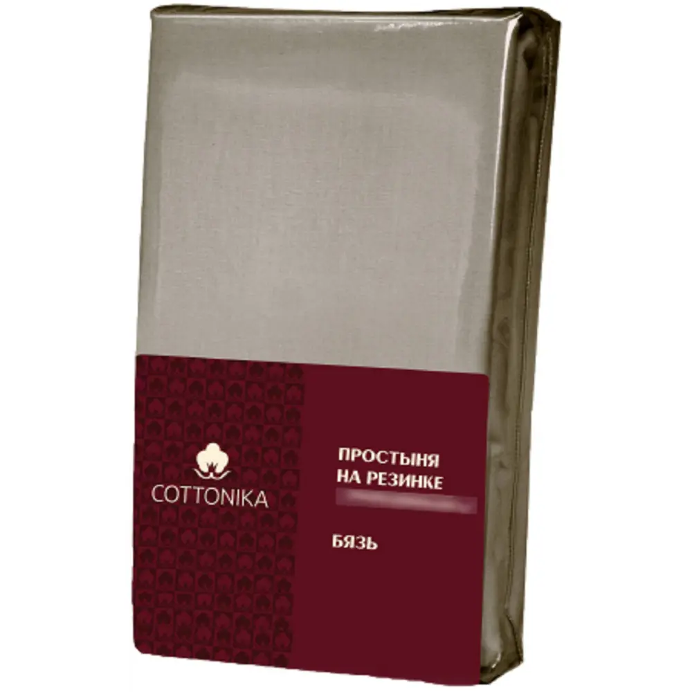 Простыня Cottonika Гамма А 180x200x20 см бязь на резинке капучино STLM-2198376
