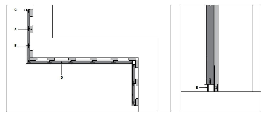 Обшивка из зеркального стекла Longhi Aluminiun Chic-Doors ARCH-00115417 - Вид №3