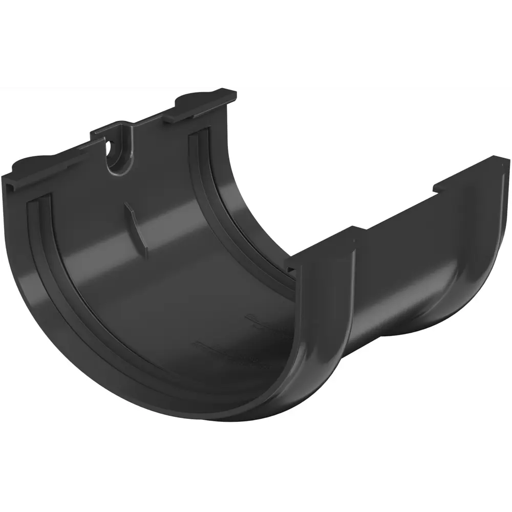 Соединитель желоба ПВХ Технониколь Оптима 12 мм 120 мм цвет черный STLM-2148442