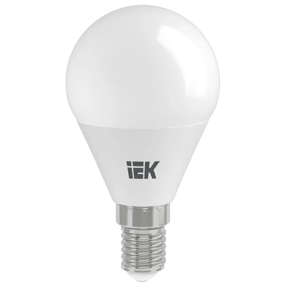 Лампа светодиодная IEK G45 Шар E14 7 Вт 3000К свет тёплый белый STLM-2191628 - Вид №1