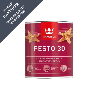 91547477 Эмаль универсальная Tikkurila Pesto 30 стойкая полуматовая прозрачная база C 0.9 л STLM-1451455