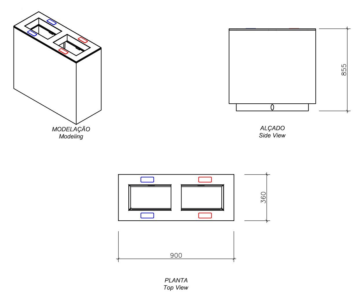 Бетонные стойки для мусора для утилизации отходов amop Citizen ARCH-00094063 - Вид №1