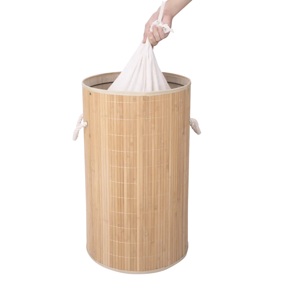 Корзина для белья Sensea Bamboo 60 л цвет бамбук STLM-2092991 - Вид №13