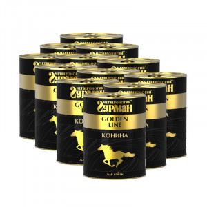 ПР0018351*12 Корм для собак Golden Line конина в желе конс. (упаковка - 12 шт) ЧЕТВЕРОНОГИЙ ГУРМАН