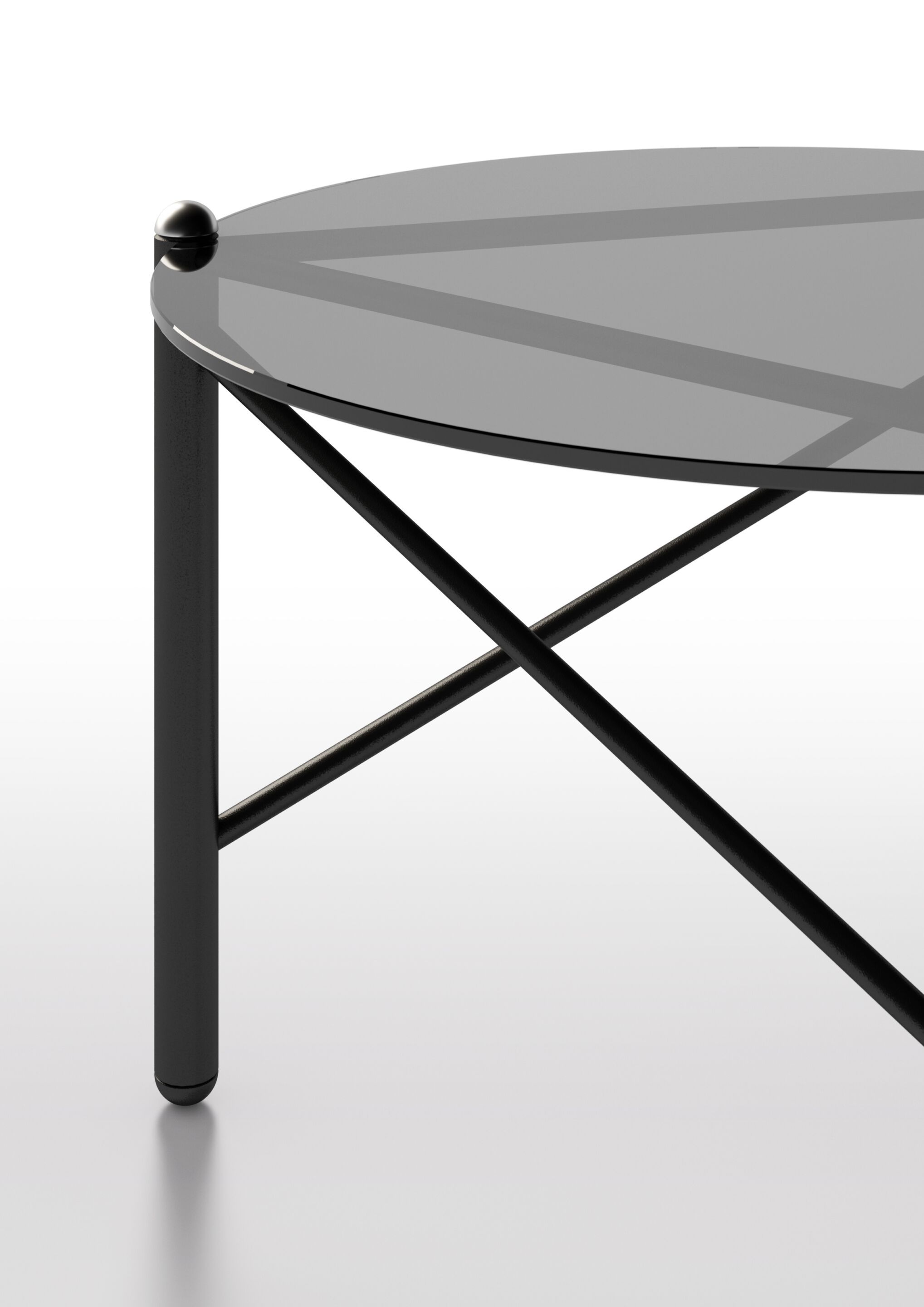 Круглый Хрустальный журнальный столик BBB VITRUVIO ARCH-00123926 - Вид №6