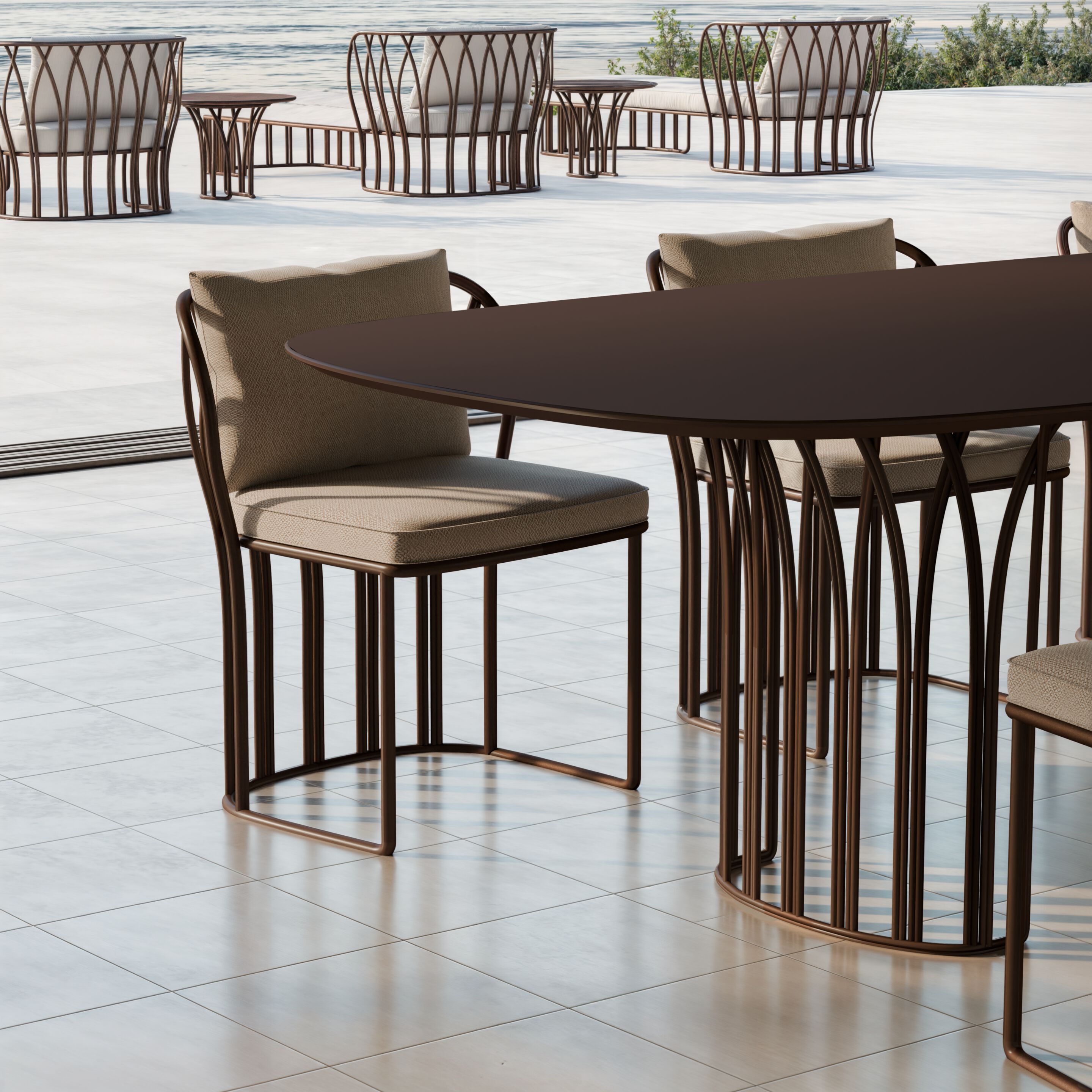 Алюминиевый прямоугольный садовый стол YAAZ Koru ARCH-00045414 - Вид №3