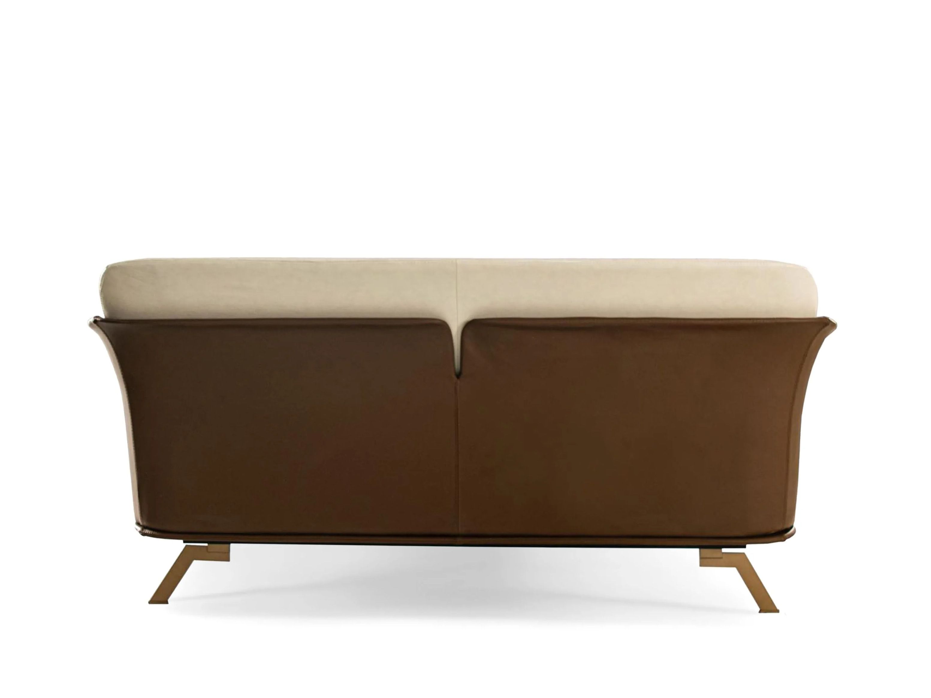 Кожаная двуспальная кровать с мягким изголовьем ABLE Амур ARCH-00066659 - Вид №2