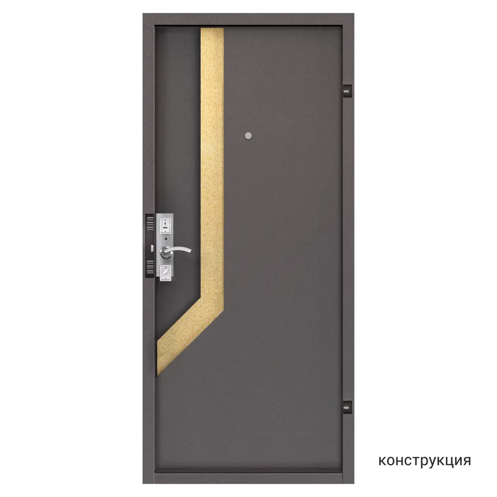 Дверь металлическая Стеф Блок, 860 мм, левая, цвет коричневый TOREX STLM-2158401 - Вид №9