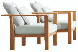 Gervasoni Садовое кресло из ткани с подлокотниками Gervasoni outdoor