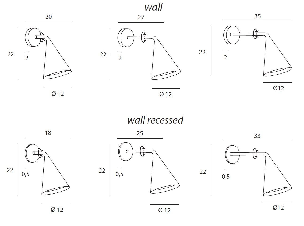 Поворотный настенный светильник Tooy ARCH-00150669 - Вид №1