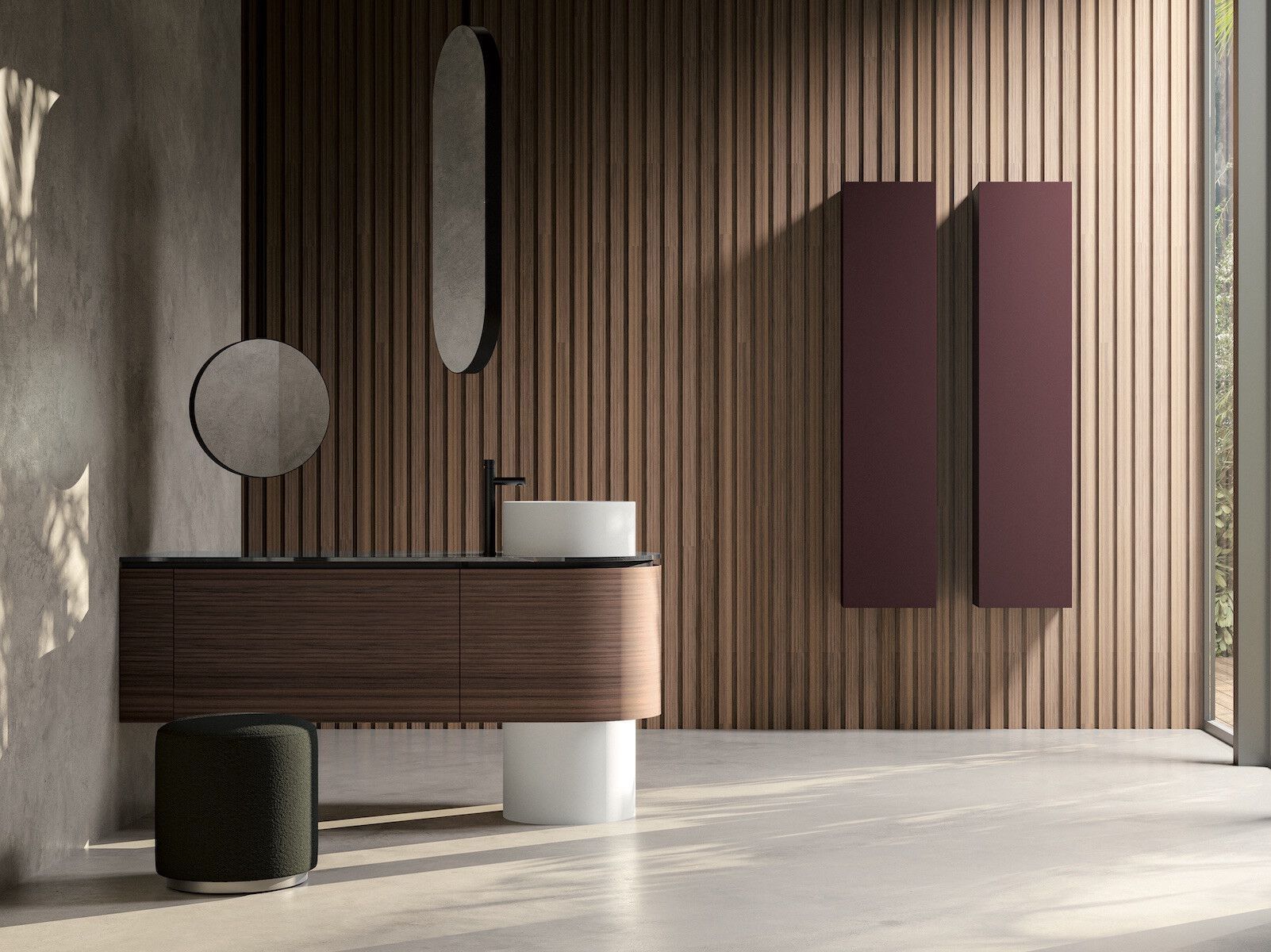 Напольный умывальник с дверцами Gaia Mobili Contemporary ARCH-00006344