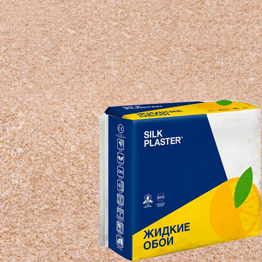 Жидкие обои Silk Plaster Absolute А220 1.05 кг цвет розово-бежевый 82736035 STLM-2082753 