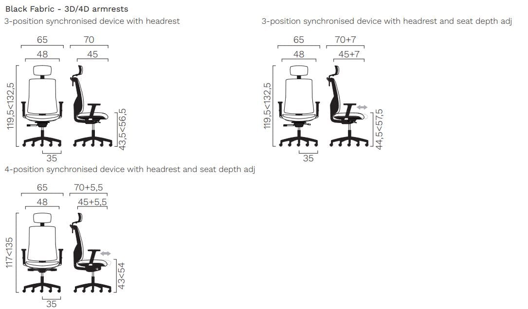 Офисное кресло с высокой спинкой FREZZA Kiku ARCH-00106829 - Вид №6