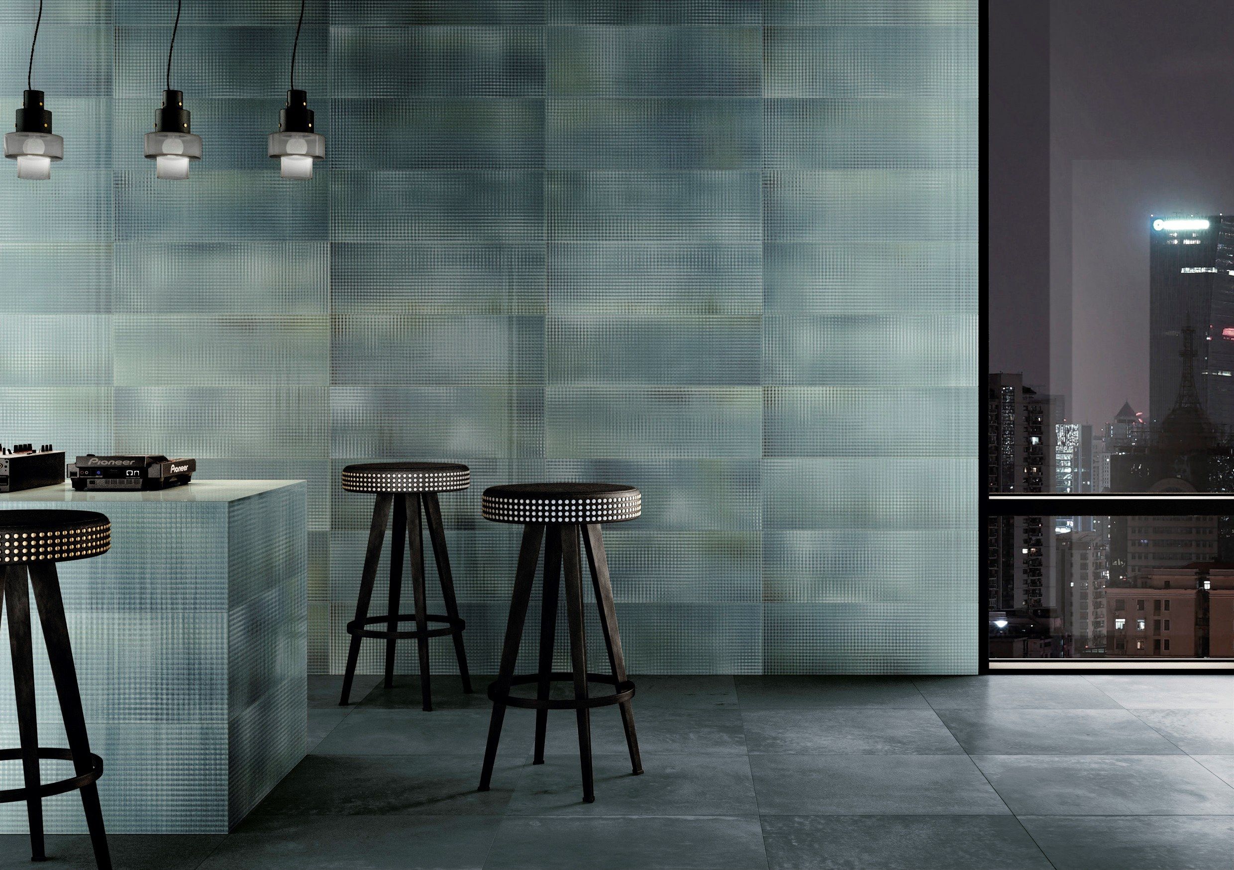 Внутренняя отделка керамогранита с металлическим эффектом IRIS Ceramica Diesel Living ARCH-00124878 - Вид №17