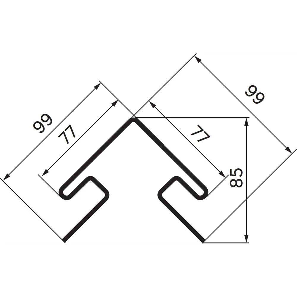 Угол наружный ARTENS 3000 мм цвет ваниль STLM-2089607 - Вид №1