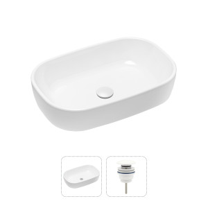 90760109 Раковина накладная 21520797 54см, с донным клапаном Bathroom Sink STLM-0371668 LAVINIA BOHO