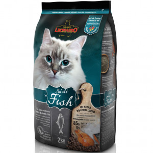 ПР0047224 Корм для кошек для здоровья кожи и шерсти, рыба с рисом сух. 2кг Leonardo