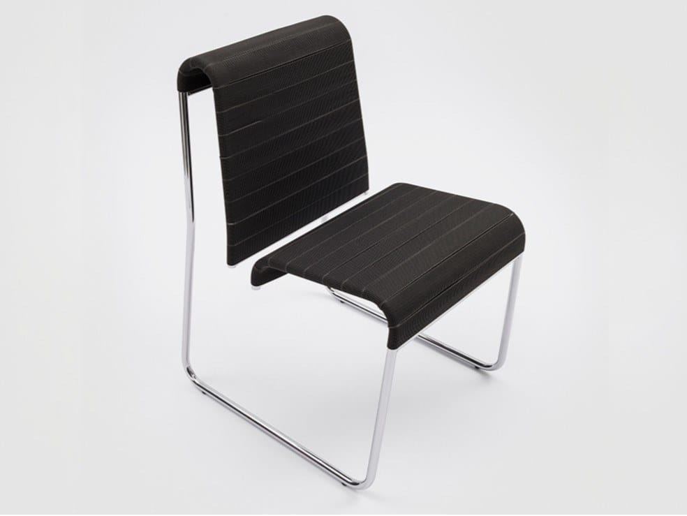 Хромированный и полипропиленовый металлический стул Danese Milano Farallon ARCH-00087358