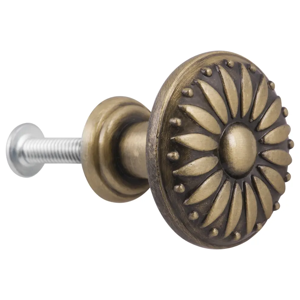 Мебельная ручка-кнопка Kerron бронза STLM-2162835 - Вид №1