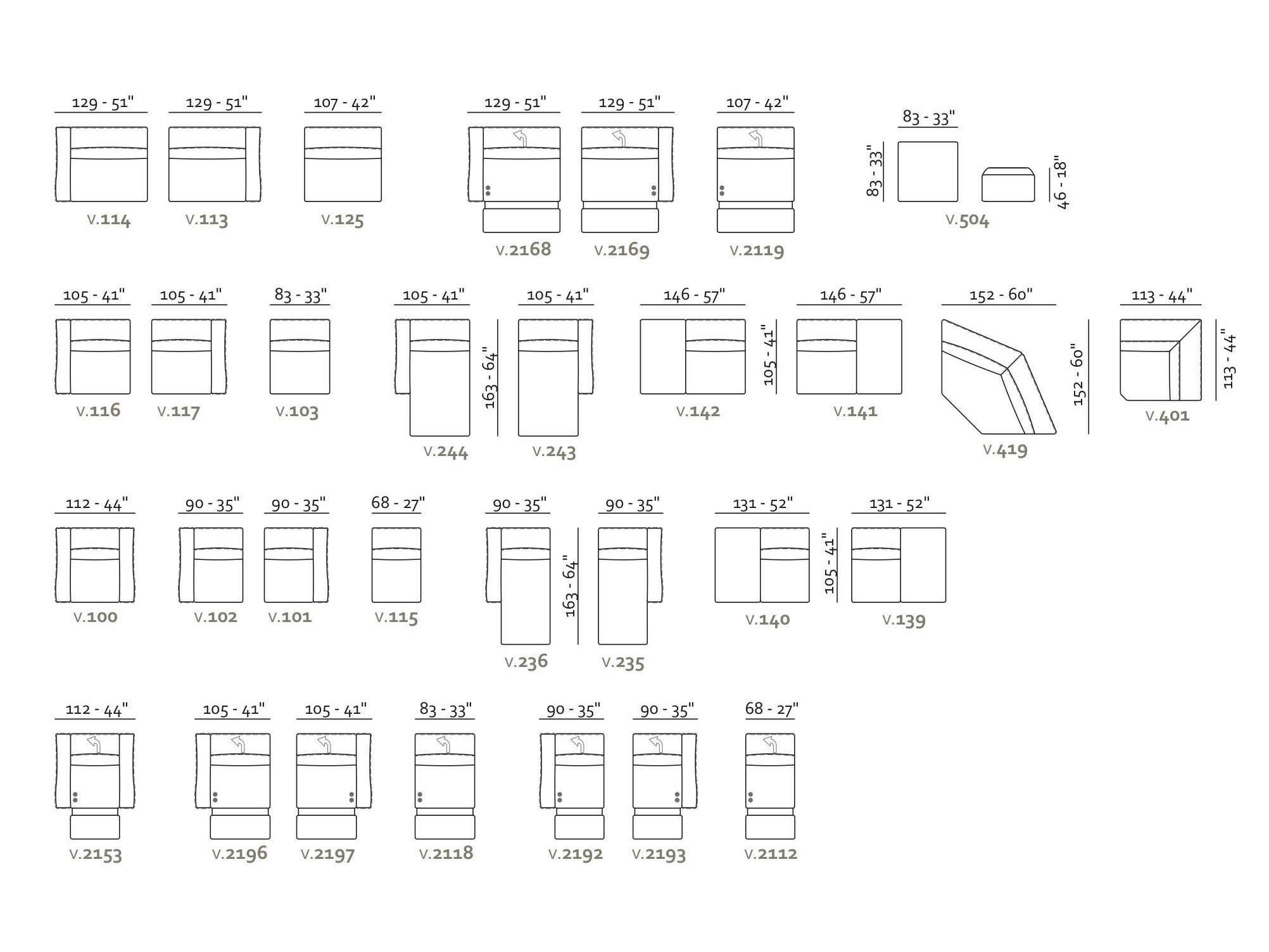 3-местный диван Max Divani Pierre ARCH-00148055 - Вид №5