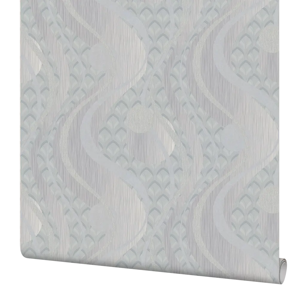 Обои флизелиновые Vog Collection Перья голубые 1.06 м VV71163-46 82058197 STLM-2143713