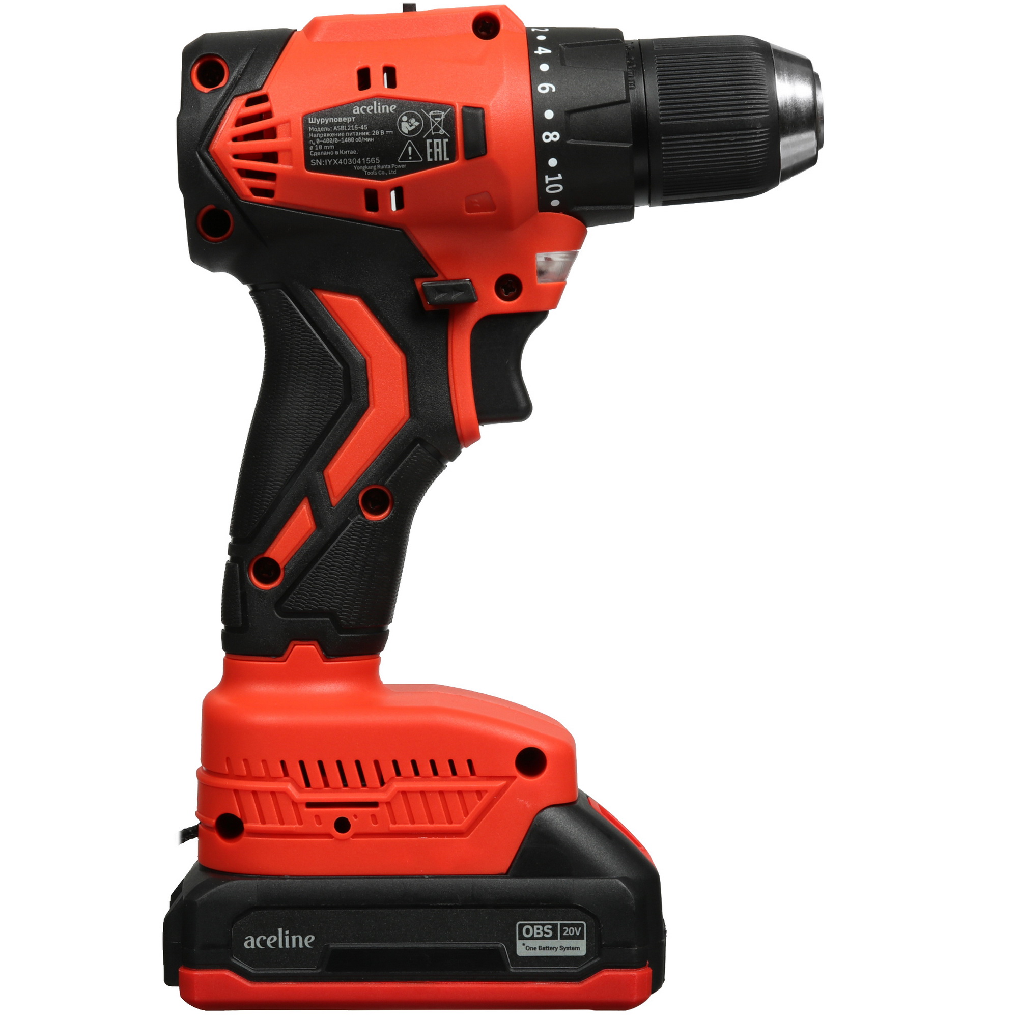 Шуруповерт Aceline OBS ASBL215-45 OBS 20V 9070355 STDN-0041752 - Вид №2