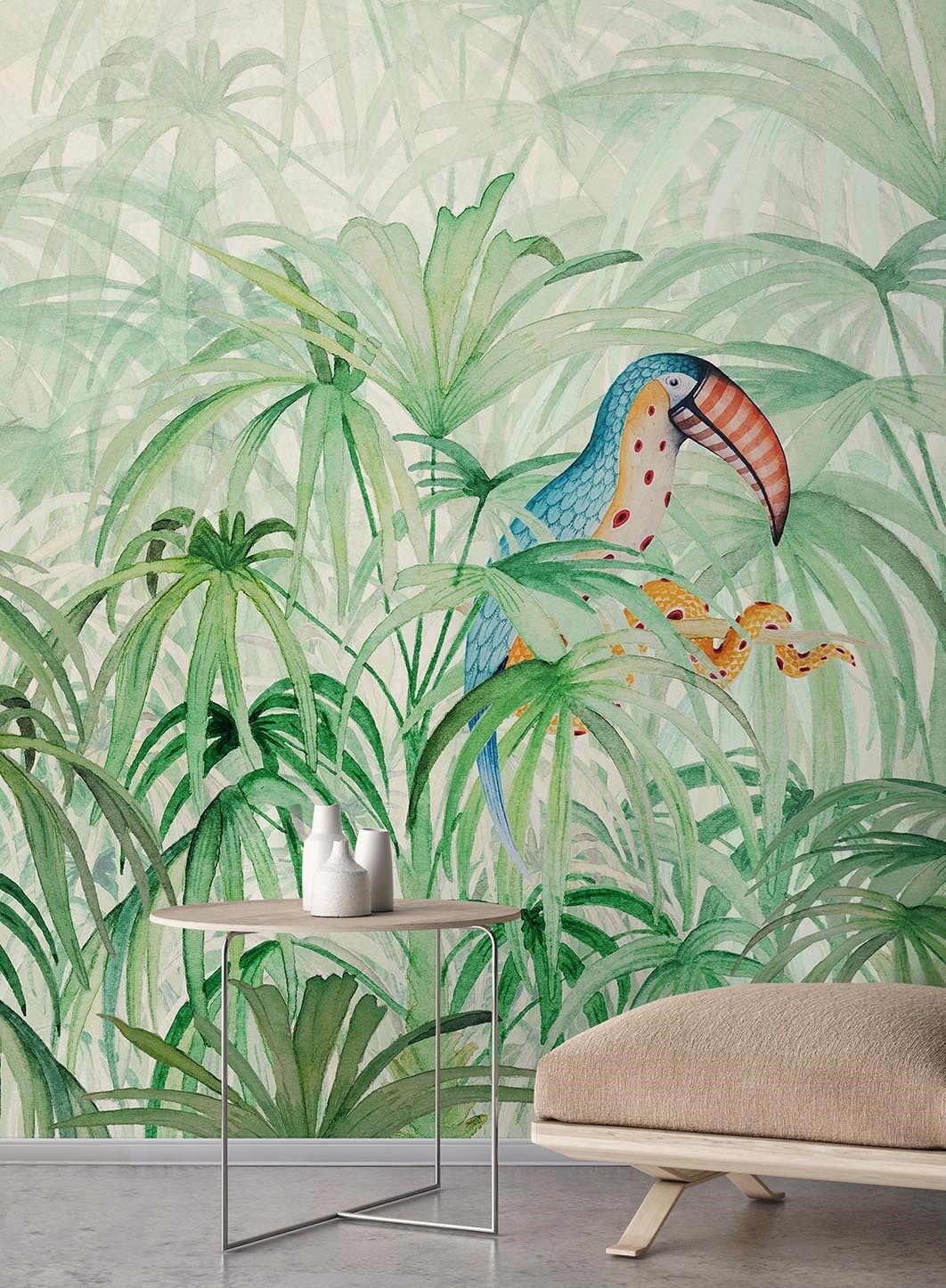 Тропические обои ПВХ бесплатно, ЭКО, моющиеся WallPepper окружающая среда ARCH-00082389 - Вид №1