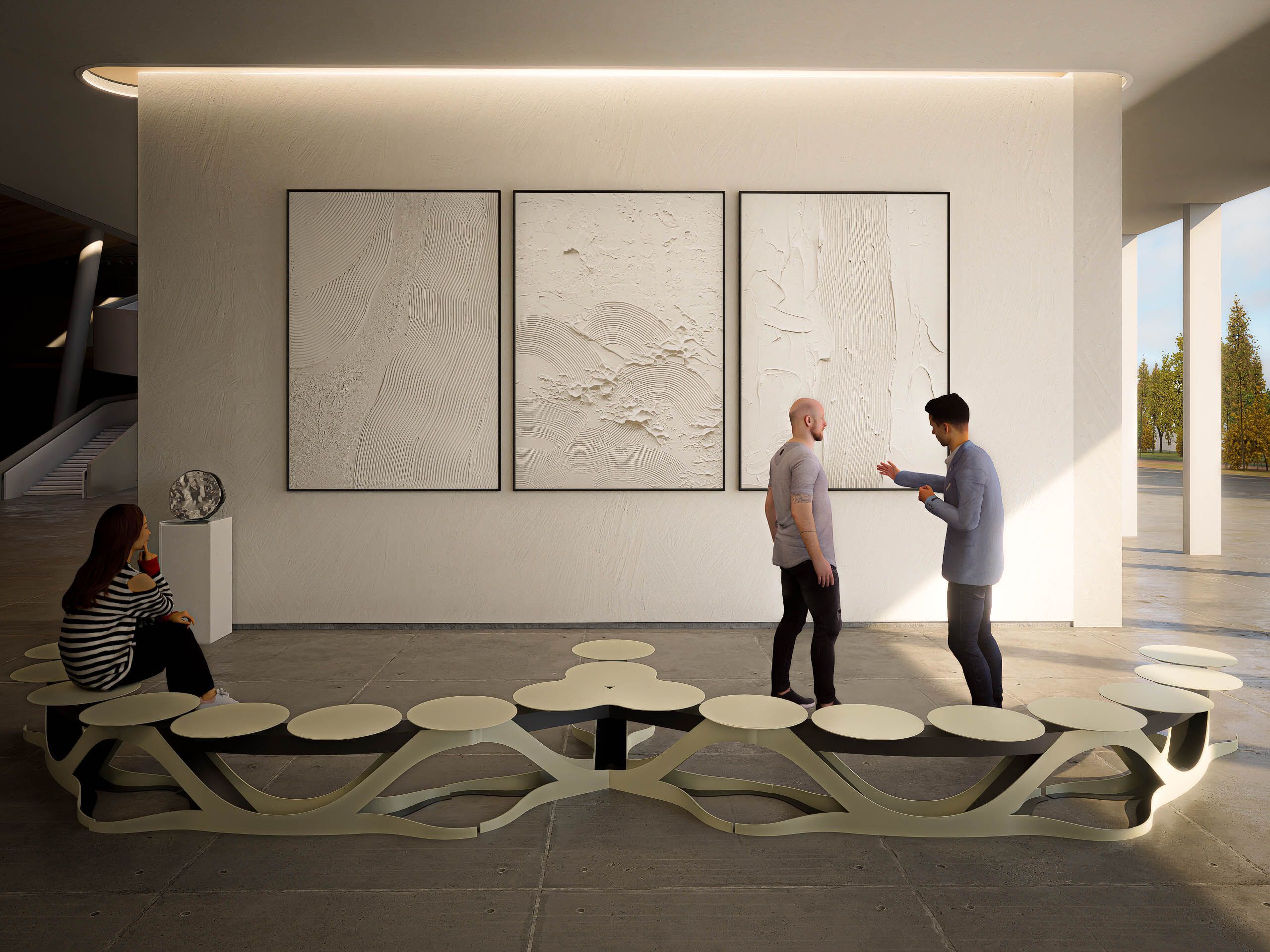 Стальная стойка для мусора с порошковым покрытием CITYSì плющ ARCH-00127483 - Вид №9