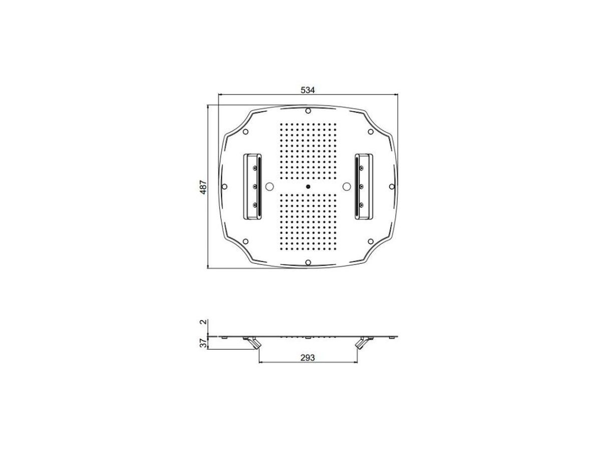 Традиционный встраиваемый душ CARIMALI MYDREAM COLONIAL 550X500 ARCH-00107079 - Вид №2