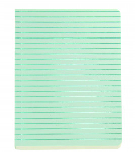 434020 Блокнот "Shimmer" А6, бирюзовые полосы Go Stationery
