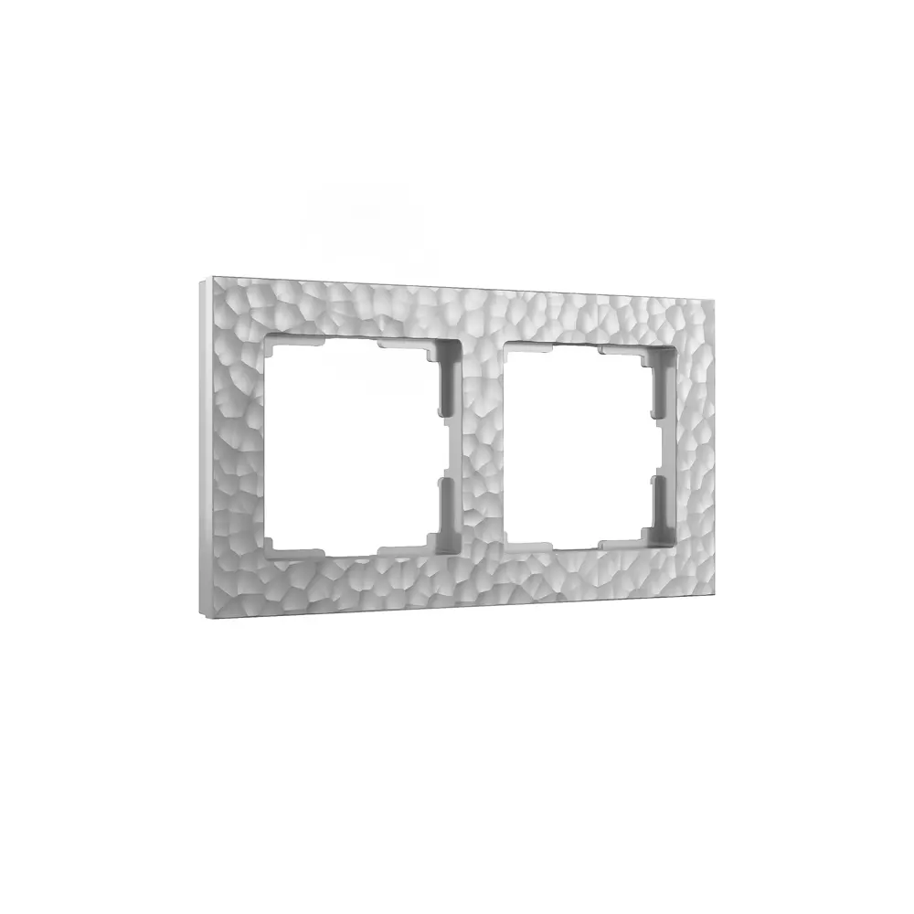 Рамка для розеток и выключателей Werkel Hammer W0022406 2 поста цвет серебряный STLM-2053955 - Вид №1