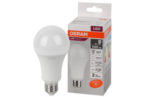 18135193 Светодиодная лампа LED, Value, A, E27, 1600Лм, 20Вт, замена 150Вт, 4000К, нейтральный белый свет 4058075579323 Osram